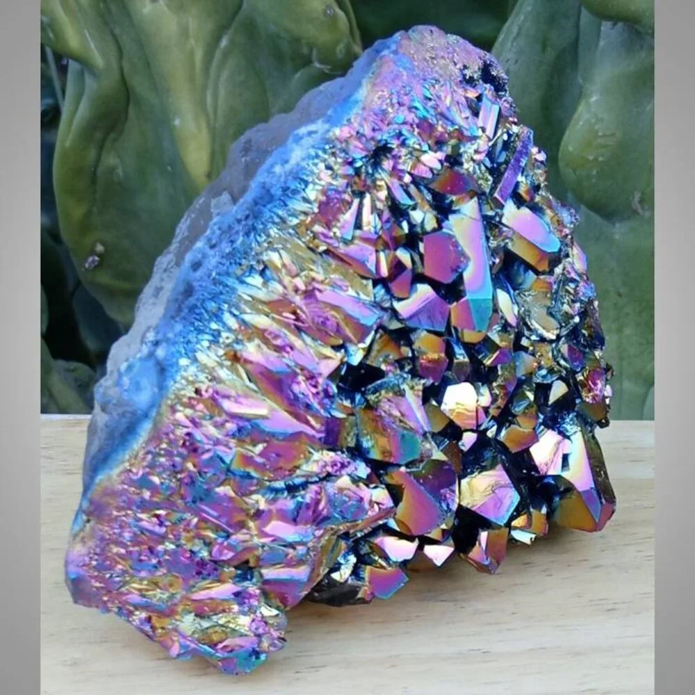 TITANIUM DRUSY / DRUZE stone crystal mineral chunk 01